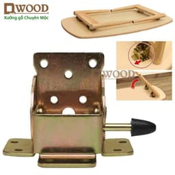 Thumbnail Bản lề chân bàn Dwood gập 90 độ có khóa gài loại to 3
