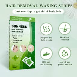 Thumbnail Set 40 miếng sáp dán tẩy lông SUNNESS hai mặt tự nhiên cỡ lớn 9x18 100G 3