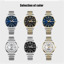 Thumbnail Đồng hồ thạch anh CRRJU 6008 bằng thép không gỉ không thấm nước thời trang sang trọng doanh nhân cho nam 4