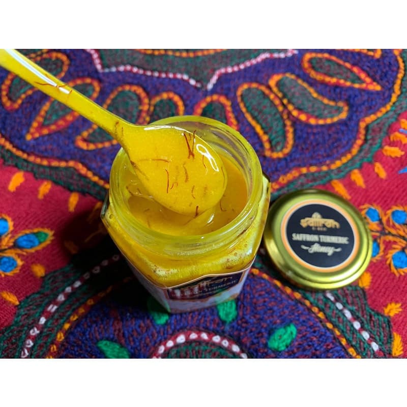 Ảnh Saffron Turmeric Honey - Mật ong Saffron Tinh Bột Nghệ 180ml/hộp thương hiệu Saffron Việt Nam 2