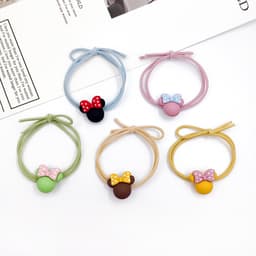 Thumbnail Dây chun cột tóc đính hình động vật hoa quả Laboon, thun buộc tóc co giãn thời trang cho phái nữ 3