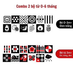 Thumbnail Bộ thẻ gấp thị giác cho trẻ sơ sinh từ 0-12 tháng Lalala Baby 2