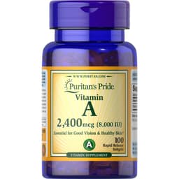 Thumbnail Viên uống bổ mắt, tăng cường thị lực purritan’s pride vitamin A beta caroten 100v 1