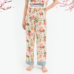 Thumbnail Đồ Mặc Nhà Lụa Satin Nhật Cộc Tay JAPAN SILK Họa Tiết Hoa Hồng Sang Trọng 2