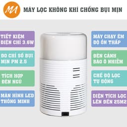 Thumbnail Combo ưu đãi 01 máy lọc không khí + 02 lõi lọc không khí hepa chính hãng MAXAIR 4