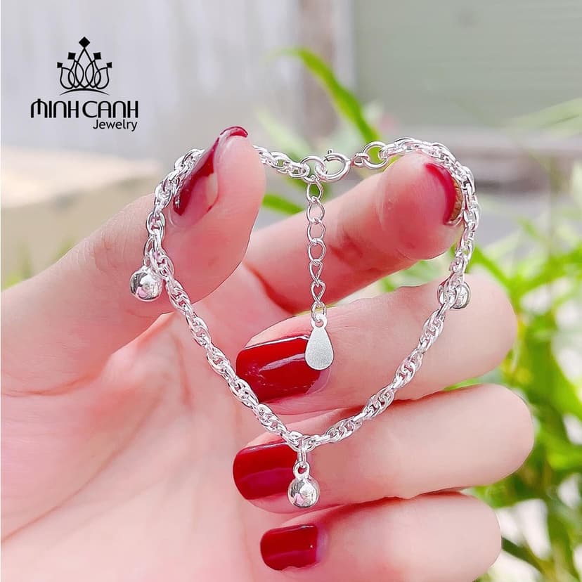Ảnh Lắc Bạc Ta 3 Bi Cho Mẹ Và Bé - Minh Canh Jewelry 2