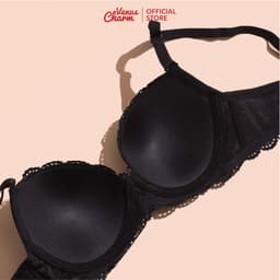 Thumbnail Áo lót nữ Venus Charm KG xanh ren đệm mỏng có gọng 2