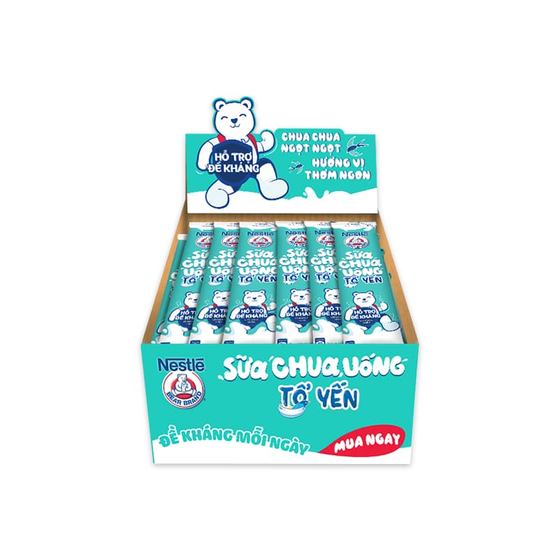 Ảnh Sữa chua tổ yến Nestlé® Yogu Gấu (Thùng 28 gói x 75ml) 2