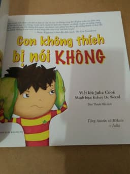Thumbnail Sách - Song Ngữ - Con Không Thích Bị Nói Không 2