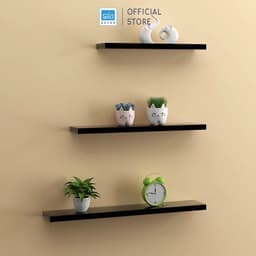Thumbnail Kệ Ngang Rộng 20cm, Dài 40/60/80cm, Thanh Gỗ 17mm Decor Trang Trí Treo Tường KT003 2