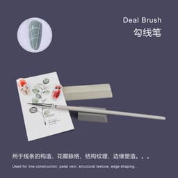 Thumbnail Set 4 cọ vẽ tranh sơn dầu/màu nước/móng tay SEAMIART đầu móc bằng acrylic cao cấp 3