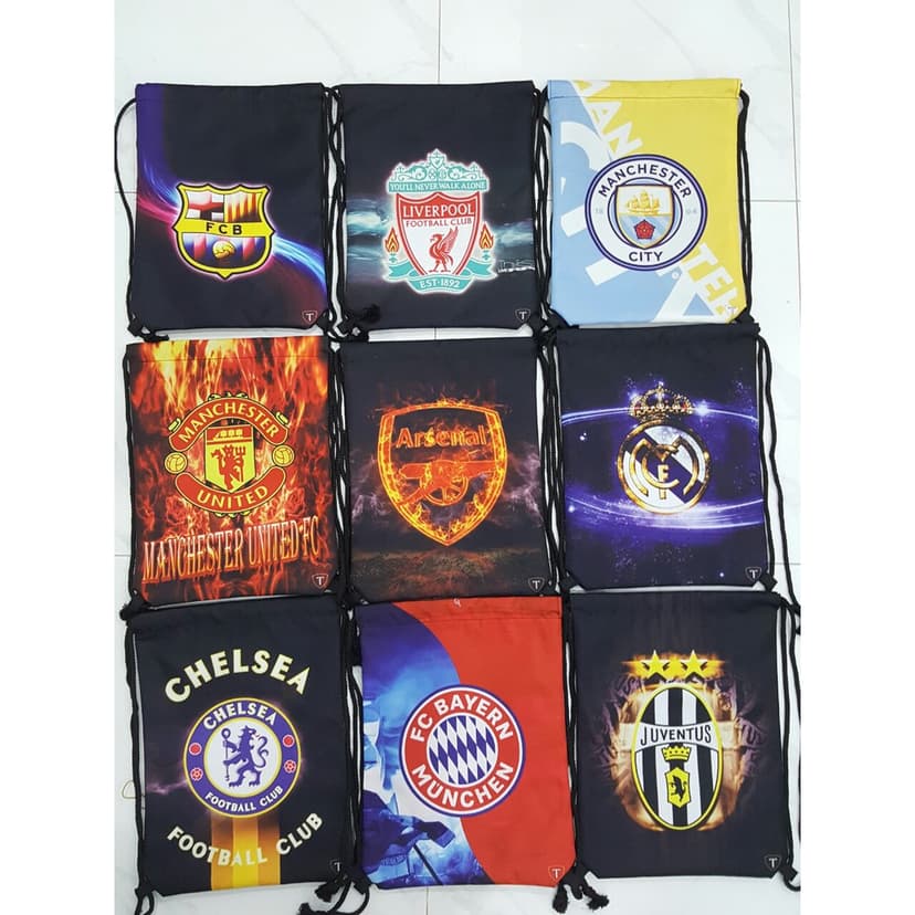 Ảnh Balo dây rút Football TROY FB hình logo câu lạc bộ bóng đá MU 1