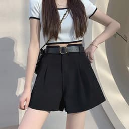 Thumbnail Quần short nữ silive quần đùi nữ cạp cao phong cách trẻ trung 3