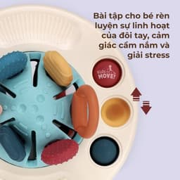 Thumbnail Đồ chơi đĩa bay rút dây vui nhộn cho bé từ 6 tháng tuổi gặm nướu trẻ sơ sinh và giáo dục sớm roadstar 4
