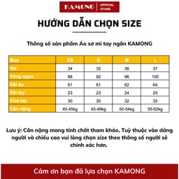 Thumbnail Áo sơ mi nữ tay ngắn công sở KAMONG kiểu dáng cơ bản vải lụa sang trọng A146 2