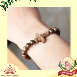 Thumbnail Vòng Tay Chuỗi Hạt Trầm Hương Mân Côi 12mm (10 hạt) Trầm Tốc Việt  (Túi Nhung/Nụ Trầm) - MTH JEWELRY 3