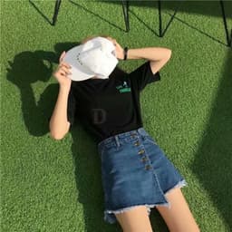 Thumbnail Quần Short Denim Lưng Cao Dáng Rộng Thời Trang Mùa Hè Phong Cách Hàn Quốc Cho Nữ 3