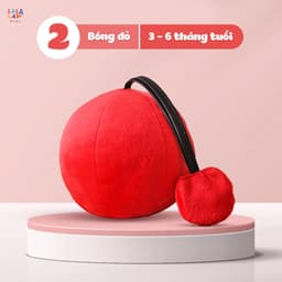 Thumbnail Đồ Chơi Bóng Vải Xúc Xắc Vui Nhộn Kích Thích Thị Giác Cho Trẻ Sơ Sinh Look, Look! Ball - Lalala Baby 2