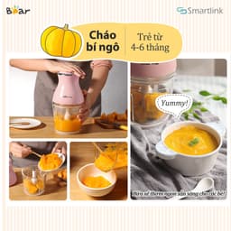 Thumbnail Máy Xay Thực Phẩm 0.6L Đa Năng Bear QSJ-B02U2 - Hàng Chính Hãng - Bảo Hành 18 tháng 4