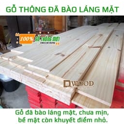 Thumbnail Gỗ Thông DWOOD Nguyên Tấm Mặt Rộng 24cm Mới 100% - Chiều dài tự chọn 4