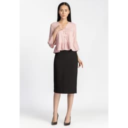 Thumbnail Chân váy bút chì dáng dài, ôm body, cạp cao tôn dáng, xẻ sau, phong cách công sở - De Leah - Thời trang thiết kế 3