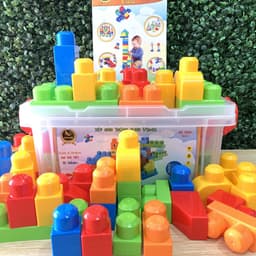 Thumbnail Đồ Chơi Xếp Hình VIJAGO 50 Chi Tiết Có Hộp Đựng Tiện Lợi 1