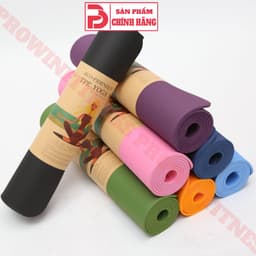 Thumbnail Thảm 0.8cm định tuyến cao cấp tập Yoga, gym, thể dục thể thao, chất liệu cao su non Prowin fitness 1