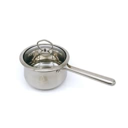 Thumbnail Nồi nấu cháo bột cho bé inox 304 3 đáy nắp kính cao cấp HG Mart 16cm [Bảo Hành 12 Tháng] 1