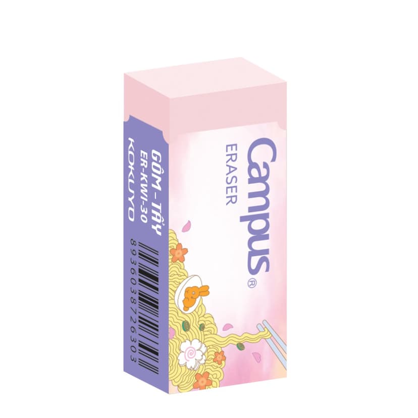 Ảnh Gôm Tẩy Màu Kawaii Series Không Bụi Chính Hãng Campus Nhập Khẩu 1