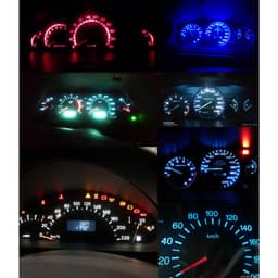 Thumbnail Bóng Đèn LED Chỉ Báo LYMOYO T5 W3W W1.2W 3SMD Chêm Taplo Xe Hơi 3