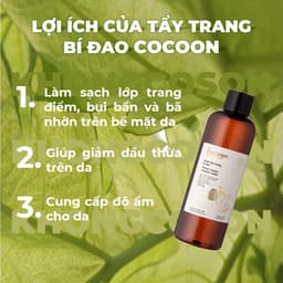 Thumbnail Bigsize - Nước Tẩy Trang Bí Đao Cocoon Tẩy Sạch Makeup & Giảm Dầu 500ml 2