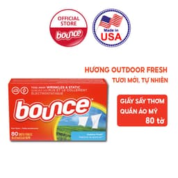 Thumbnail Combo 2 Giấy Sấy Thơm Quần Áo BOUNCE Sheets Outdoor Fresh Hộp 80 Tờ 2