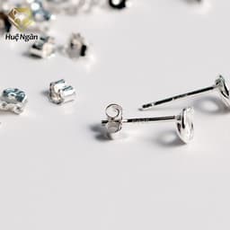 Thumbnail Chốt bông tai bạc Ý Huệ Ngân CB02 3