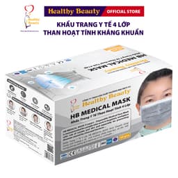 Thumbnail Khẩu Trang Y Tế Kháng Khuẩn HB Medical Mask Cao Cấp Healthy Beauty 1 Hộp 50 cái 1