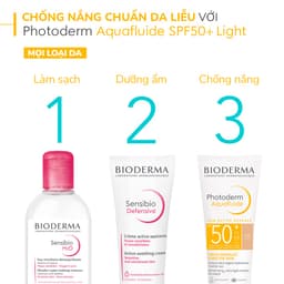 Thumbnail Kem chống nắng giảm bóng nhờn cho mọi loại da Bioderma Photoderm Aquafluide SPF50+ Claire 40ml [Màu da] 4