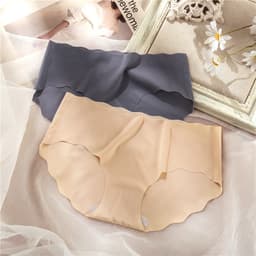 Thumbnail Set 3 quần lót FINETOO cạp thấp màu trơn chất vải mềm mịn cho nữ 2