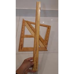 Thumbnail Bộ thước gỗ dành cho Giáo Viên 50cm 100cm Compa Eke đo độ Parabol STB 2