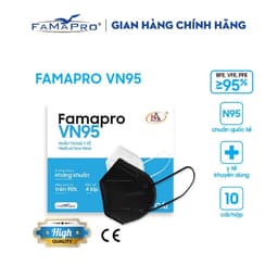 Thumbnail Khẩu trang y tế kháng khuẩn cao cấp 4 lớp Famapro VN95 2