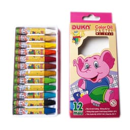 Thumbnail Bút Sáp Dầu Duka 12 Màu/ 24 Màu/ 18 Màu/ 36 Màu Hộp Nhựa/Hộp Giấy 3