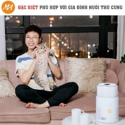 Thumbnail Máy lọc lọc không khí Max Air lọc sạch lông chó mèo, tích hợp đèn ngủ rất cần cho người bị hen suyễn, dị ứng 3