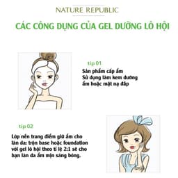 Thumbnail Gel lô hội dưỡng đa năng NATURE REPUBLIC Soothing & Moisture Aloe Vera 92% Soothing Gel 300ml 3