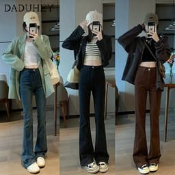 Thumbnail Quần jean daduhey ống loe lưng cao dáng ôm co giãn mẫu mới 2022 thời trang cho nữ 3