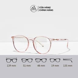 Thumbnail Gọng kính mắt thời trang nam nữ ANNA dáng tròn cá tính chất liệu nhựa dẻo 190HQ062 2