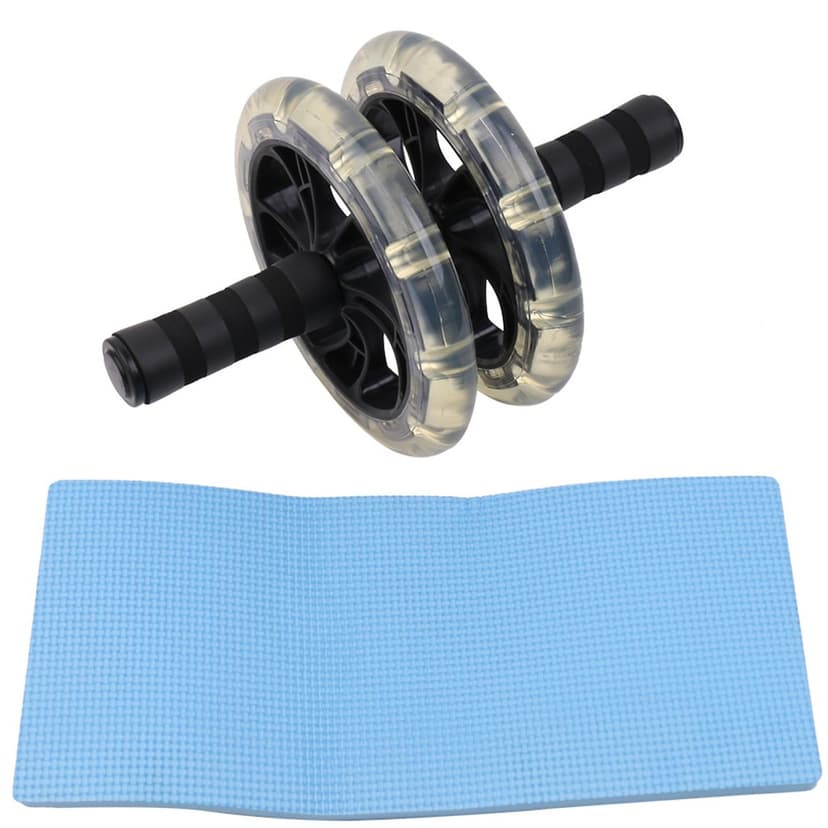 Ảnh Con Lăn Tập Bụng Silicon Bắt Nền Tốt Hơn Tập Gym Thể Dục Thể Thao 2 Bánh Chính Hãng Amalife – Kèm Thảm Lót 4