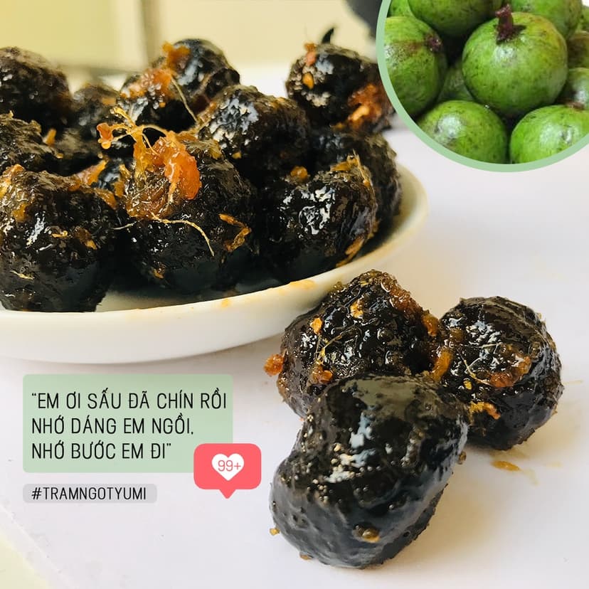 Ảnh Sấu xào gừng Trạm ngọt Yumi Ô mai xí muội cay ngọt ăn vặt thơm ngon 4