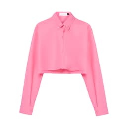 Thumbnail TATICHU - Áo sơ mi kate croptop form rộng - Cropped Inspiration Shirt 1