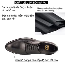 Thumbnail Giày nam oxford công sở da bò nappa cao cấp màu đen G103- Bụi leather- hộp sang trọng -Bảo hành 12 tháng 3