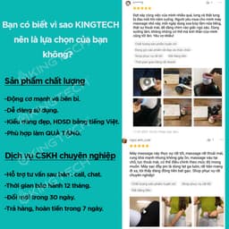 Thumbnail Máy Massage Cầm Tay Dành Cho Chị Em KINGTECH YT-1803 - Mát Xa Toàn Thân Đa Năng, Chuyên Sâu Cho Eo Bụng, Cổ - Chính Hãng 2