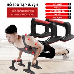 Thumbnail Dụng cụ chống đẩy hít đất tập luyện tại nhà GoodFit để bám chống trượt, chịu lực 300kg GF301PU 3