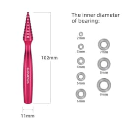 Thumbnail Dụng cụ kiểm tra vòng bi GOMEXUS 102mm giúp bảo dưỡng sửa chữa trục quay cho vòng bi MB102 1